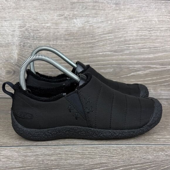 Keen Shoes - Keen Howser II Women’s Sz 7.5 Black Quilted Faux Fur Lined Warm Slip On Boots